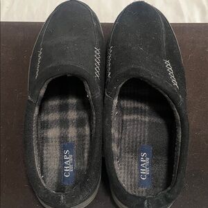 Chaps Black suede Slip-On slippers for Men